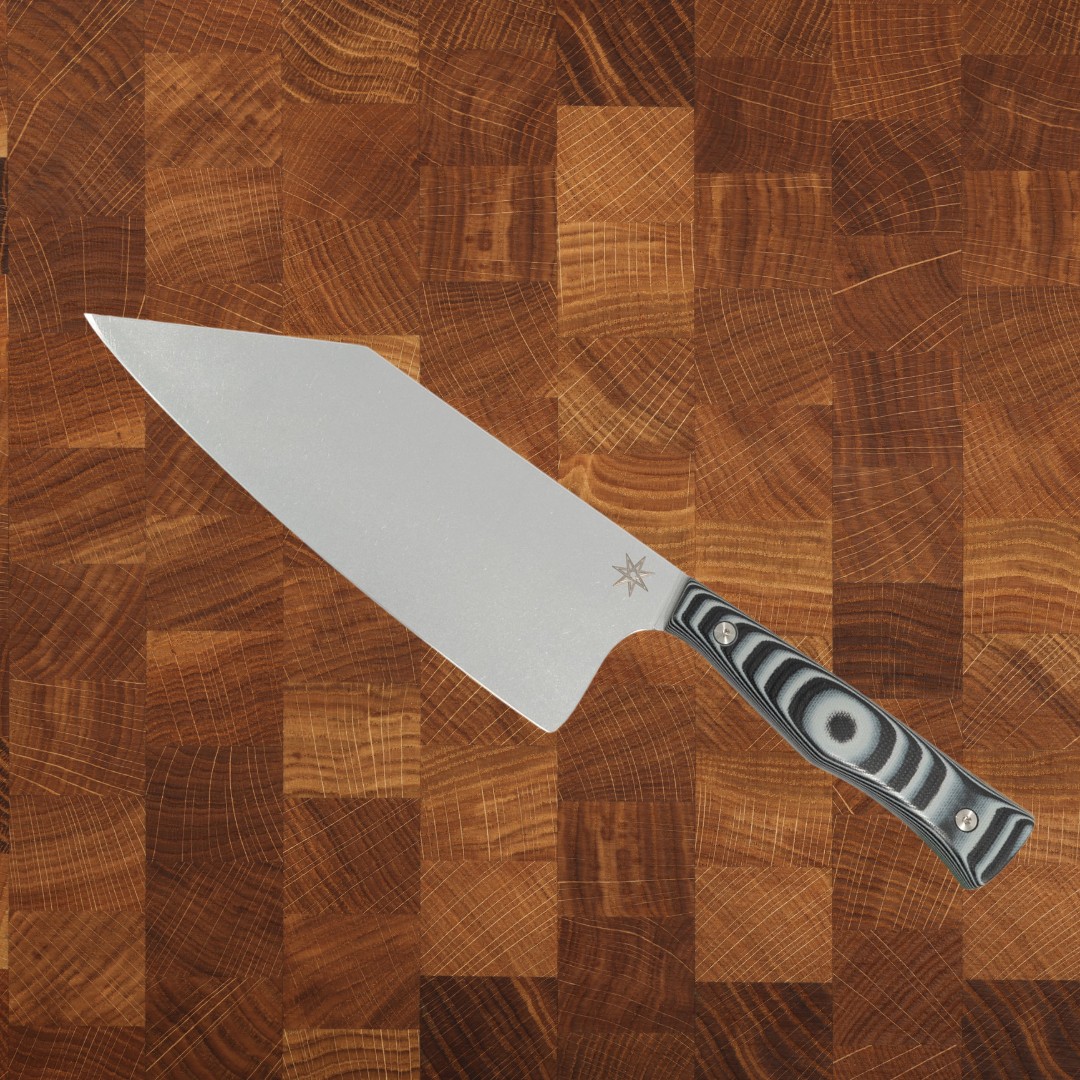 7.5" Chopper - Culinary 2.0 Black and Gray Layered G-10